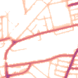 Daytime road noise heatmap for W3 0JH