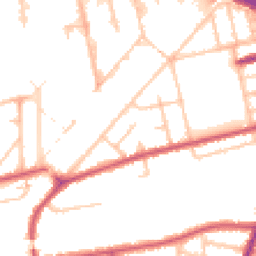 Daytime road noise heatmap for W3 0JY