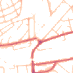 Daytime road noise heatmap for W3 0LY