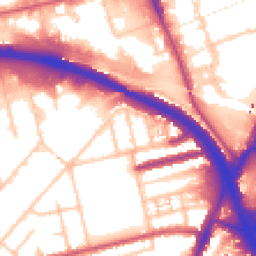 Daytime road noise heatmap for W3 0NP