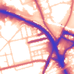 Daytime road noise heatmap for W3 0PW