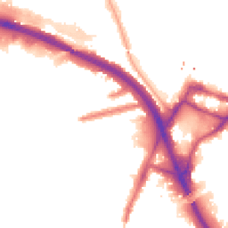 Night-time road noise heatmap for W3 0PY