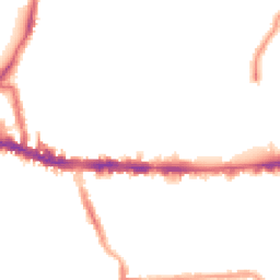 Night-time road noise heatmap for W3 6BG