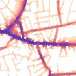Daytime road noise heatmap for W3 6BN
