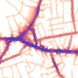 Daytime road noise heatmap for W3 6BS