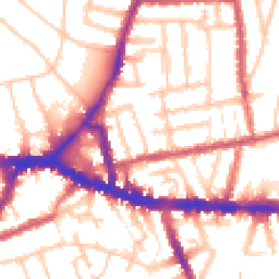 Daytime road noise heatmap for W3 6DQ