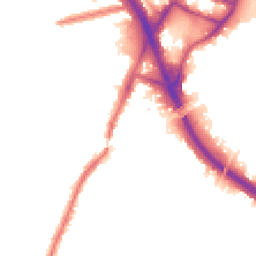 Night-time road noise heatmap for W3 6EP