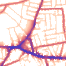 Daytime road noise heatmap for W3 6GX