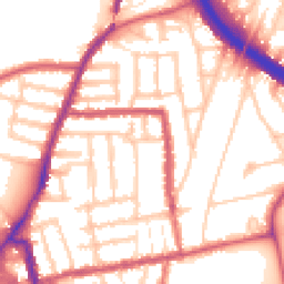 Daytime road noise heatmap for W3 6HQ