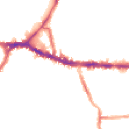 Night-time road noise heatmap for W3 6LX