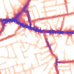 Daytime road noise heatmap for W3 6NH