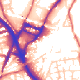 Daytime road noise heatmap for W3 6UJ