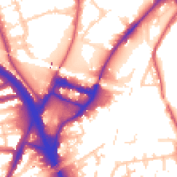 Daytime road noise heatmap for W3 6UN