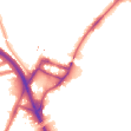 Night-time road noise heatmap for W3 6UN