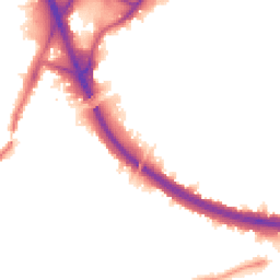 Night-time road noise heatmap for W3 6YJ