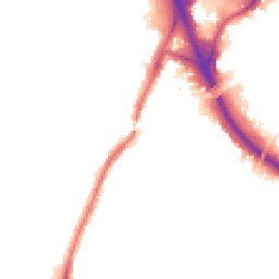 Night-time road noise heatmap for W3 6ZZ