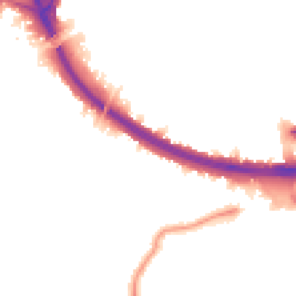 Night-time road noise heatmap for W3 7BW
