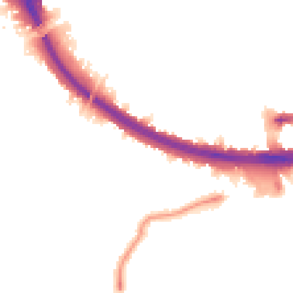 Night-time road noise heatmap for W3 7BX
