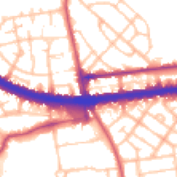 Daytime road noise heatmap for W3 7DA