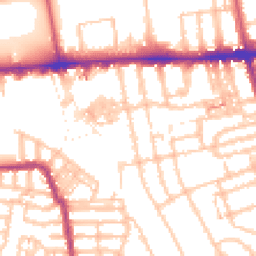 Daytime road noise heatmap for W3 7DR