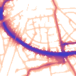 Daytime road noise heatmap for W3 7FQ