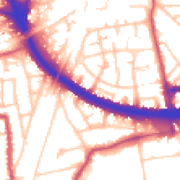 Daytime road noise heatmap for W3 7ND