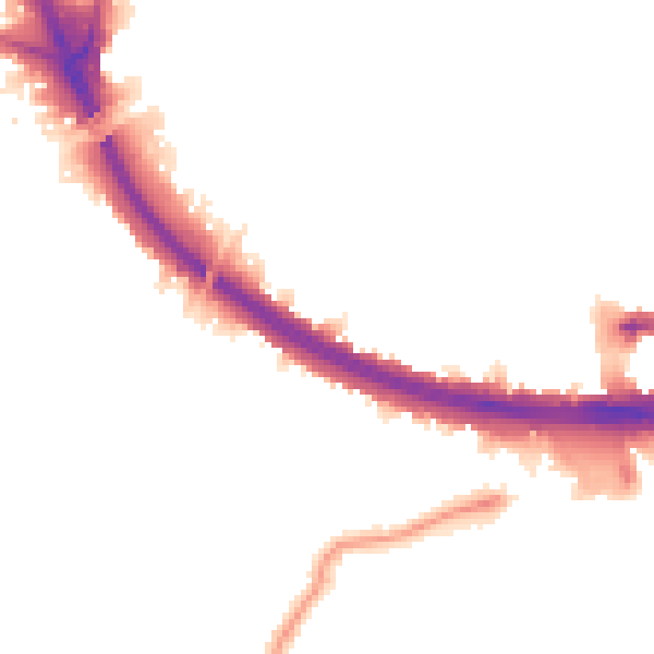 Night-time road noise heatmap for W3 7ND