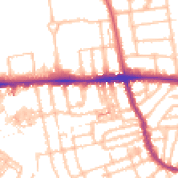 Daytime road noise heatmap for W3 7RL