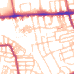 Daytime road noise heatmap for W3 7SX