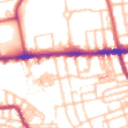 Daytime road noise heatmap for W3 7TE
