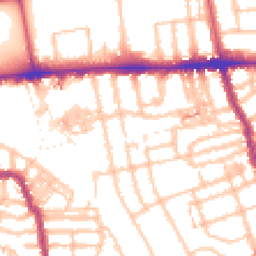 Daytime road noise heatmap for W3 7TR