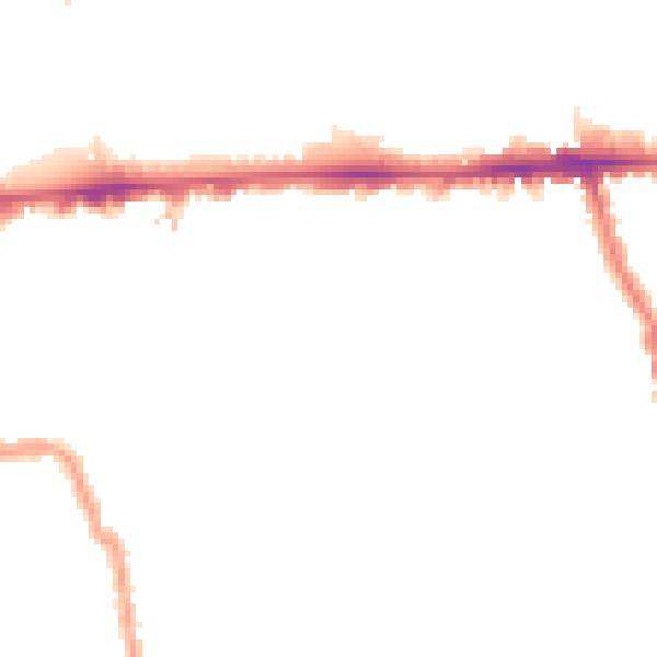 Night-time road noise heatmap for W3 7TS