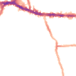 Night-time road noise heatmap for W3 8AG