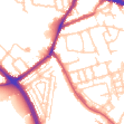 Daytime road noise heatmap for W3 8BE