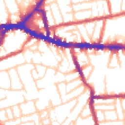 Daytime road noise heatmap for W3 8DN