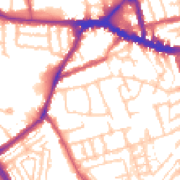 Daytime road noise heatmap for W3 8ES
