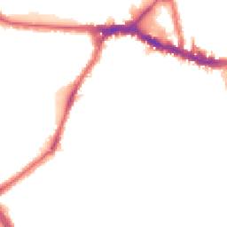 Night-time road noise heatmap for W3 8ES