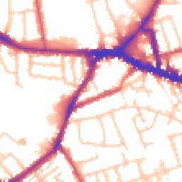 Daytime road noise heatmap for W3 8EZ