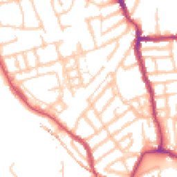 Daytime road noise heatmap for W3 8FG