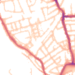 Daytime road noise heatmap for W3 8GL