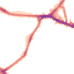 Night-time road noise heatmap for W3 8JF