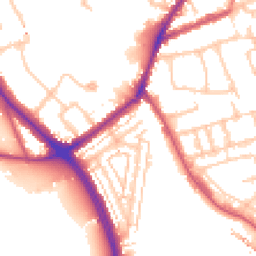 Daytime road noise heatmap for W3 8LP