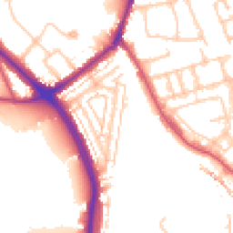 Daytime road noise heatmap for W3 8LT