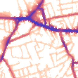 Daytime road noise heatmap for W3 8QA
