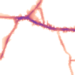 Night-time road noise heatmap for W3 8QA