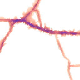 Night-time road noise heatmap for W3 8QW