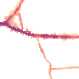 Night-time road noise heatmap for W3 8UH