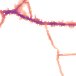 Night-time road noise heatmap for W3 8YH