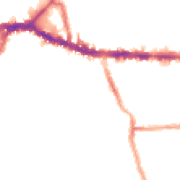 Night-time road noise heatmap for W3 8YN