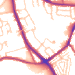 Daytime road noise heatmap for W3 9AD